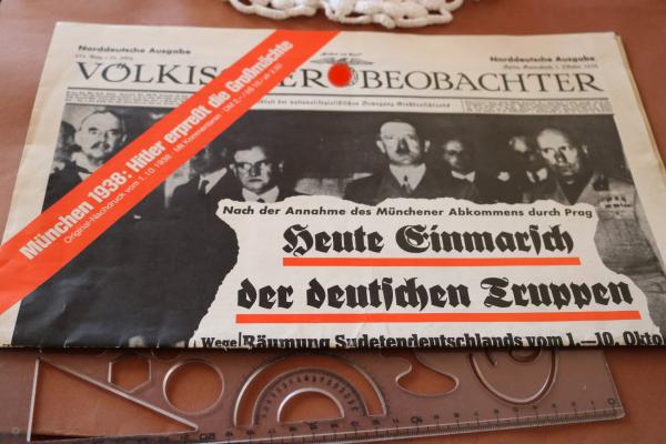 Zeitung Original-Nachdruck - Völkischer Beobachter Norddeutsche Ausgabe 01.10.1938 (2)